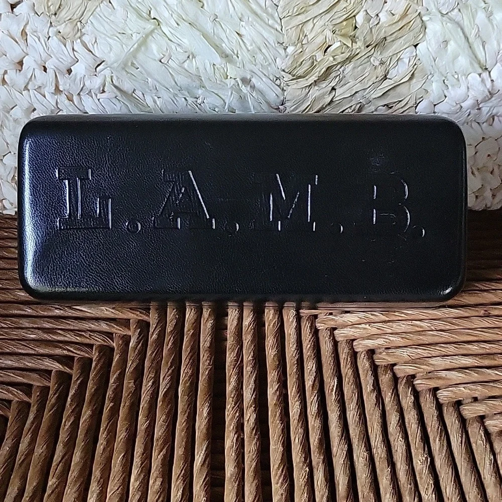 L.A.M.B black, eyeglass/sunglass hard case